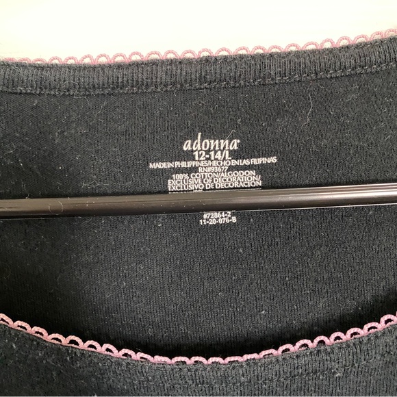 (2/$6) Women’s Cat Pajama Shirt - Large - Picture 3 of 4